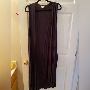 Lularoe Joy Sleeveless Cardigan XL